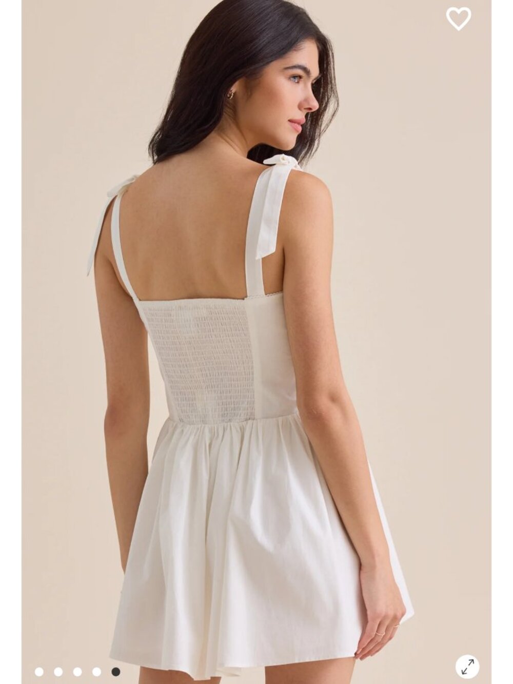 Altar'd State Vivia Mini Dress NWT White Summer Dress - Picture 5 of 5